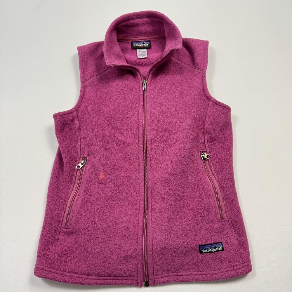 Patagonia‎ Synchilla Vest Womens XS Fleece Full Zip Outdoor Layer Pocket Hiking